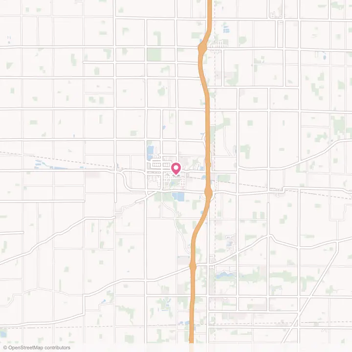 Map of the flower delivery area in North Baltimore, Ohio