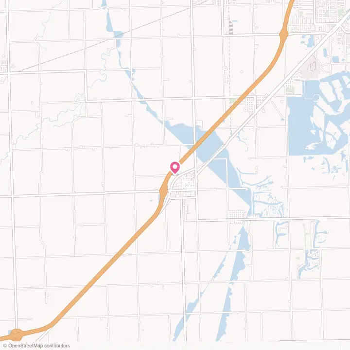 Map of the flower delivery area in Gardner, Illinois