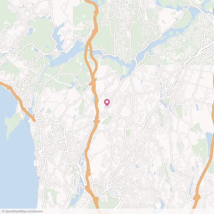 Map of the flower delivery area in Millwood, New York
