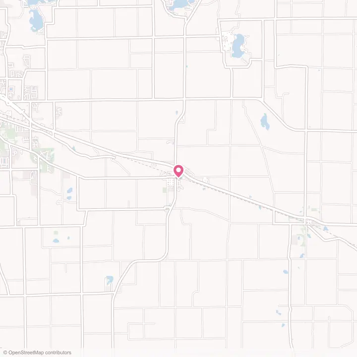 Map of the flower delivery area in Pierceton, Indiana
