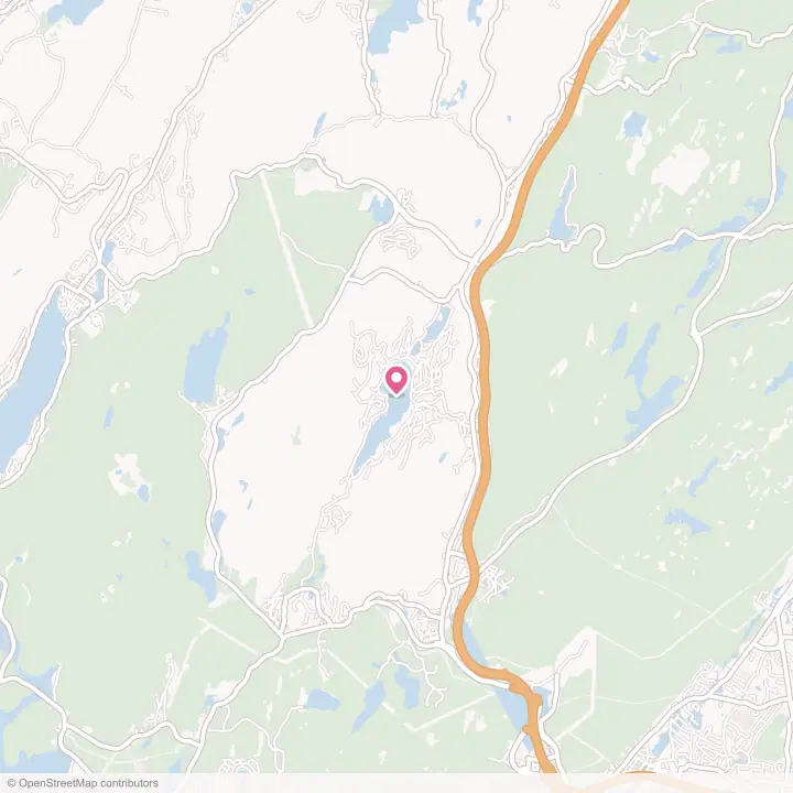 Map of the flower delivery area in Tuxedo Park, New York