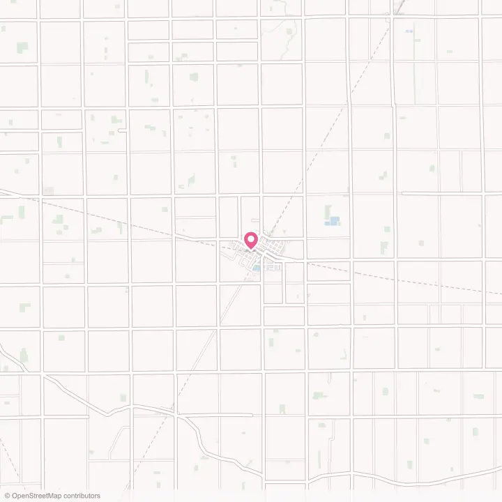 Map of the flower delivery area in Deshler, Ohio