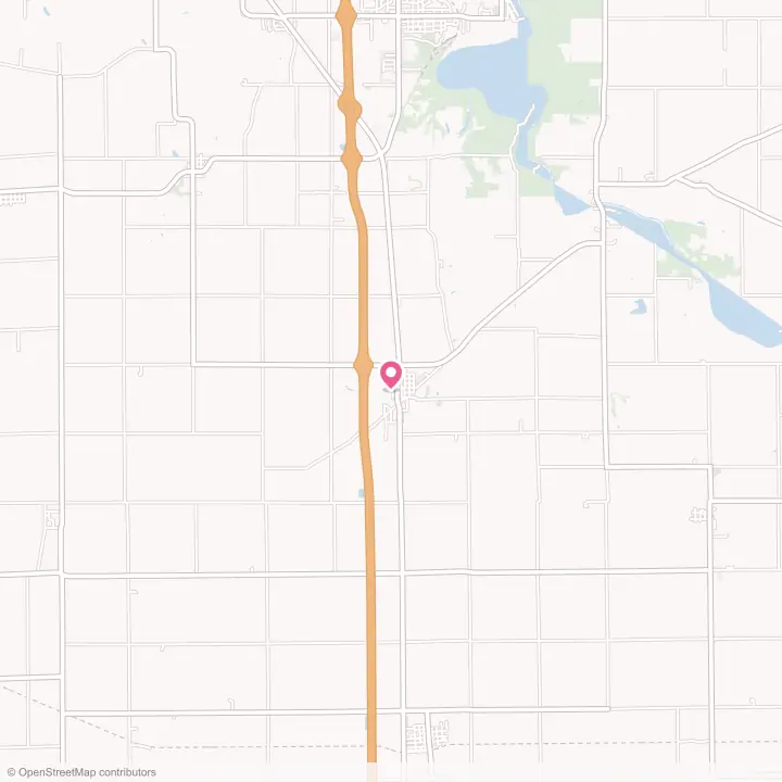Map of the flower delivery area in Tonica, Illinois