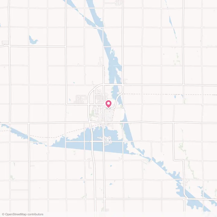 Map of the flower delivery area in Wahoo, Nebraska
