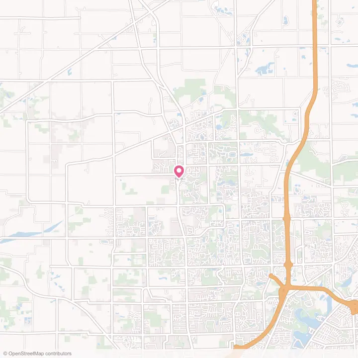 Map of the flower delivery area in Huntertown, Indiana