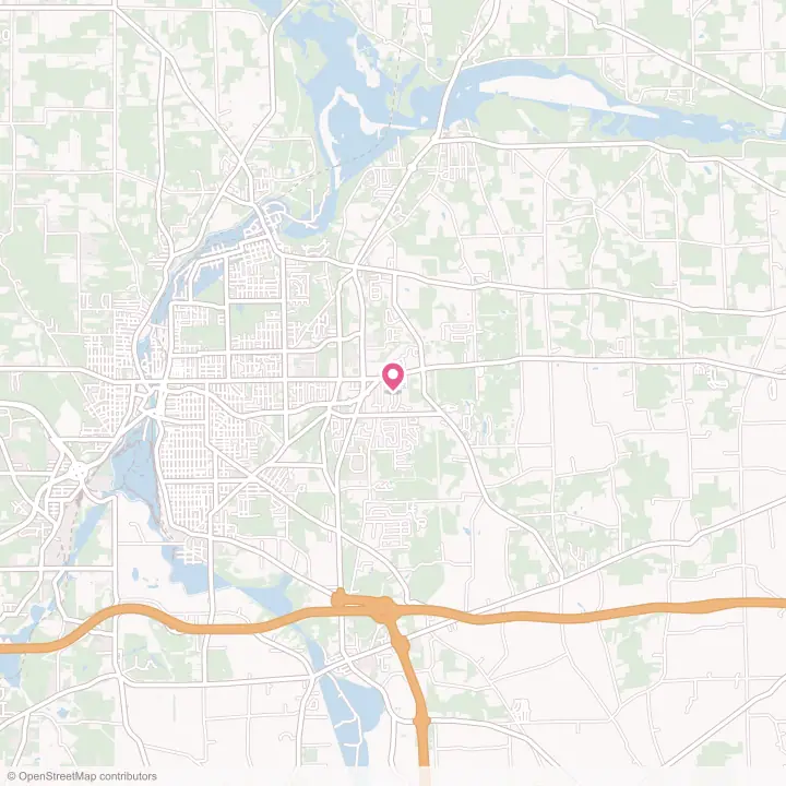 Map of the flower delivery area in Hermitage, Pennsylvania