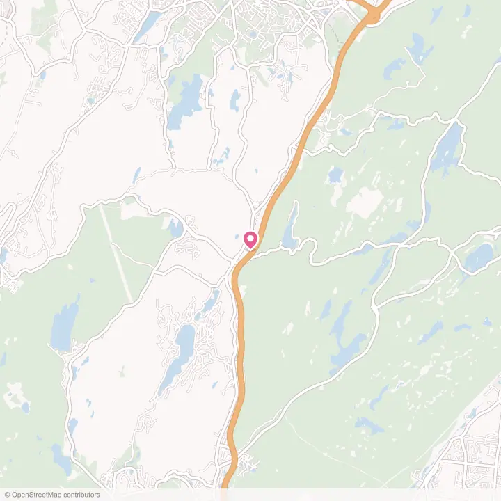 Map of the flower delivery area in Tuxedo, New York