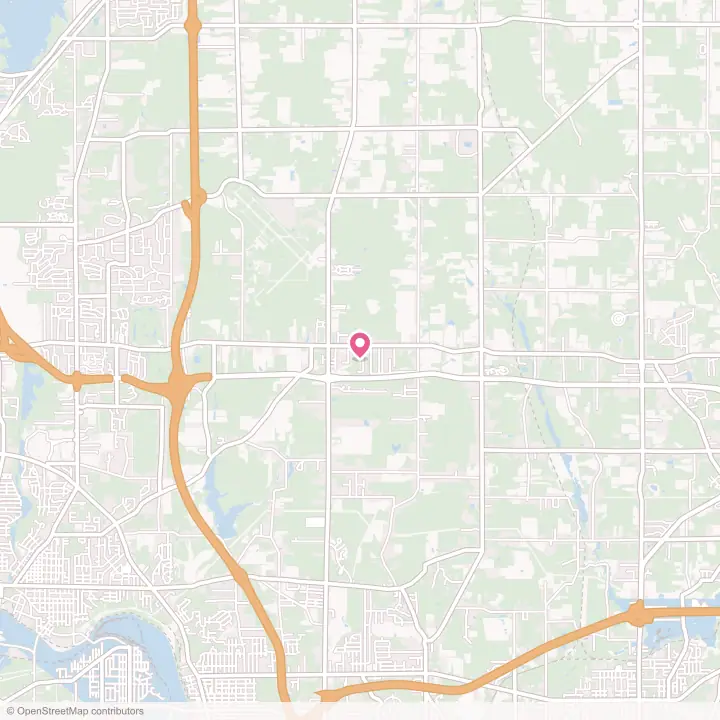 Map of the flower delivery area in Vienna Center, Ohio