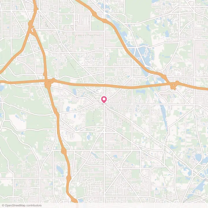 Map of the flower delivery area in Hudson, Ohio