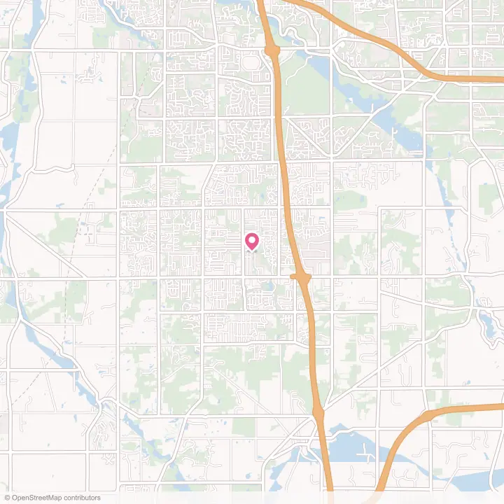 Map of the flower delivery area in Brunswick, Ohio