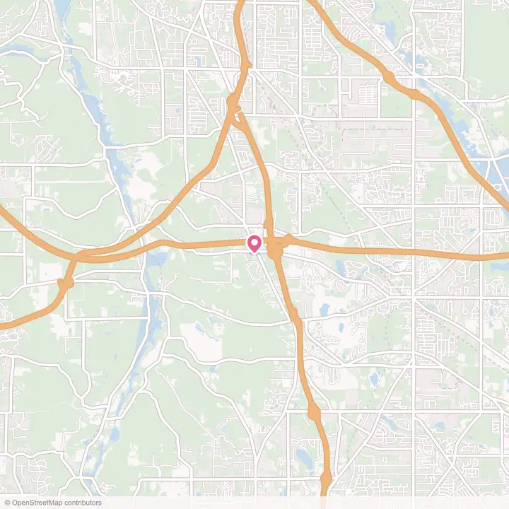 Map of the flower delivery area in Boston Heights, Ohio