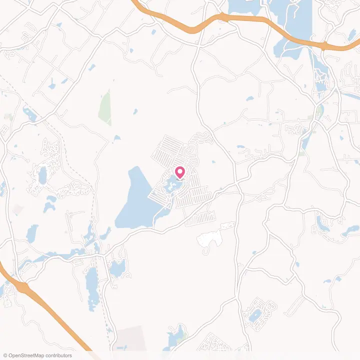 Map of the flower delivery area in Pocono Springs, Pennsylvania