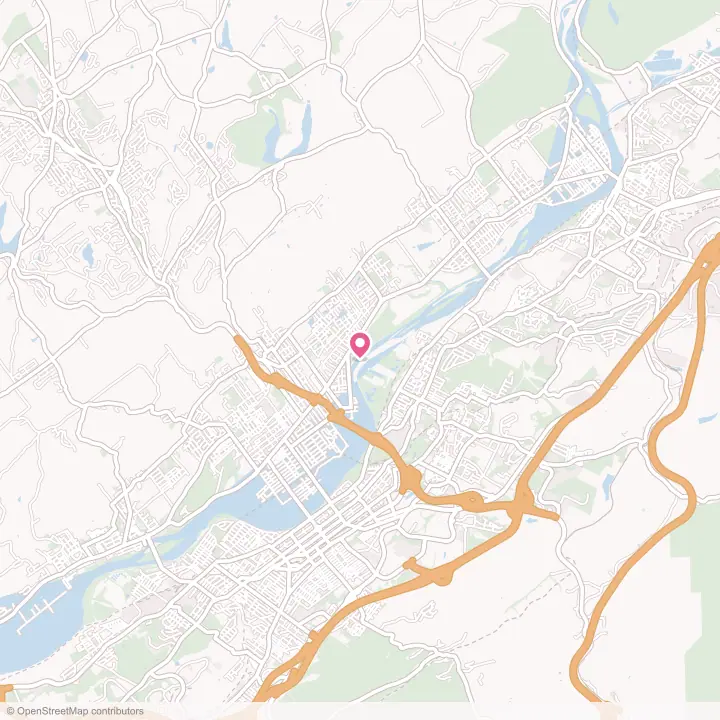 Map of the flower delivery area in Forty Fort, Pennsylvania