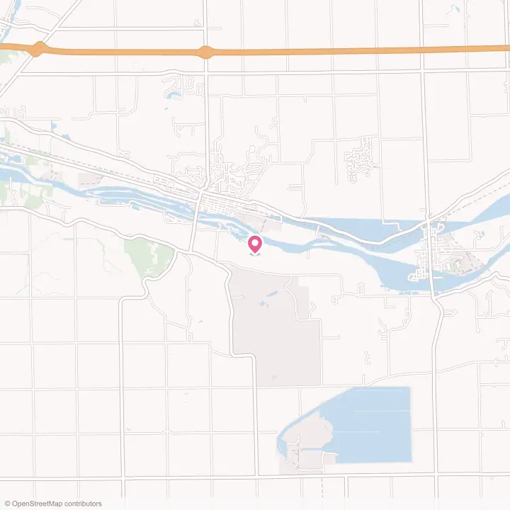 Map of the flower delivery area in Marseilles, Illinois