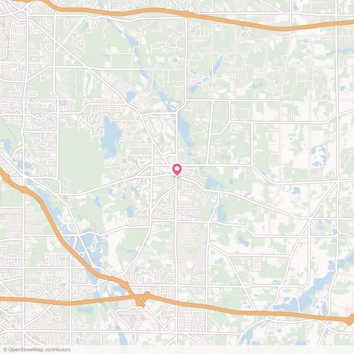 Map of the flower delivery area in Aurora, Ohio