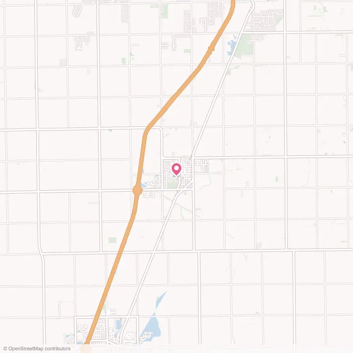 Map of the flower delivery area in Peotone, Illinois