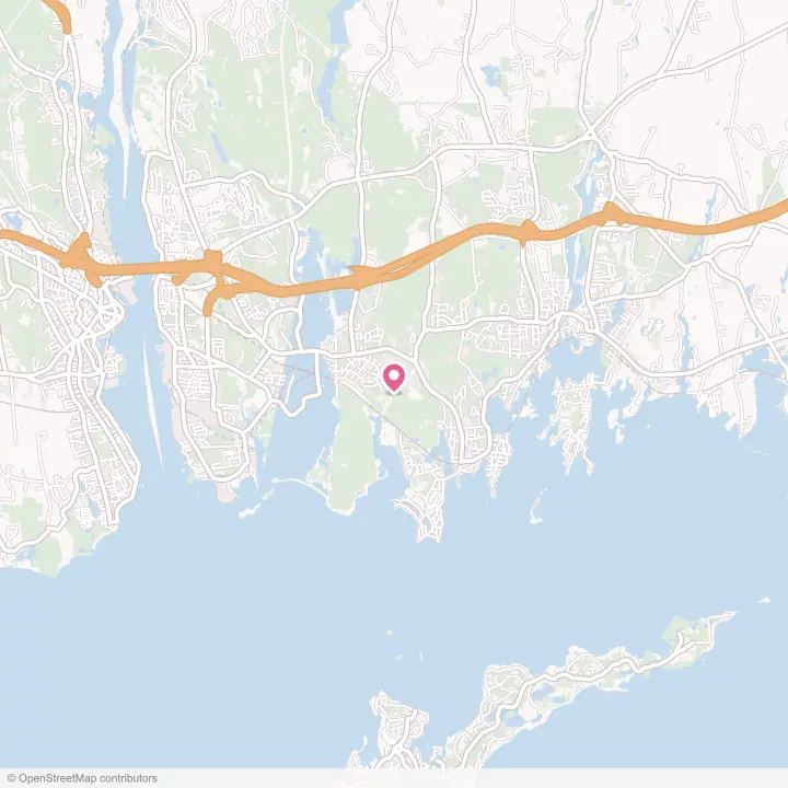 Map of the flower delivery area in Poquonock Bridge, Connecticut