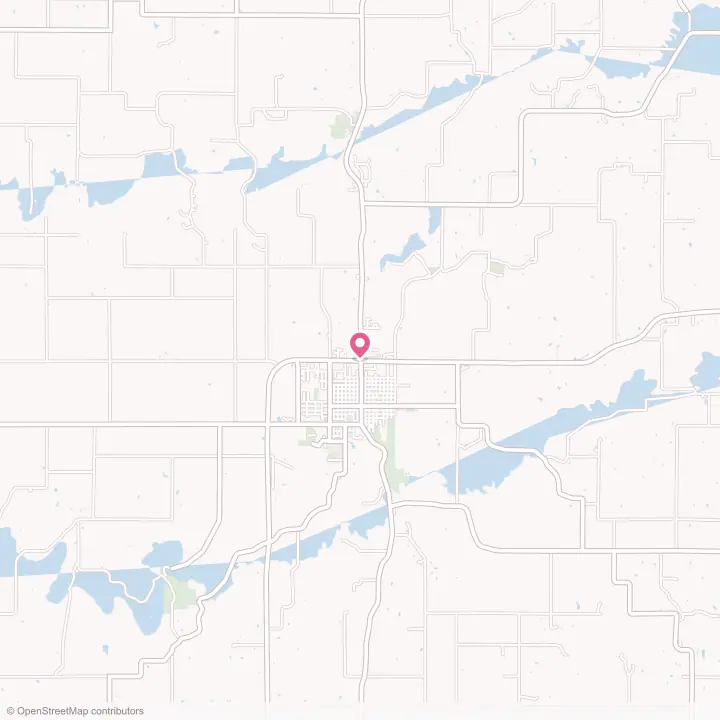 Map of the flower delivery area in Winterset, Iowa