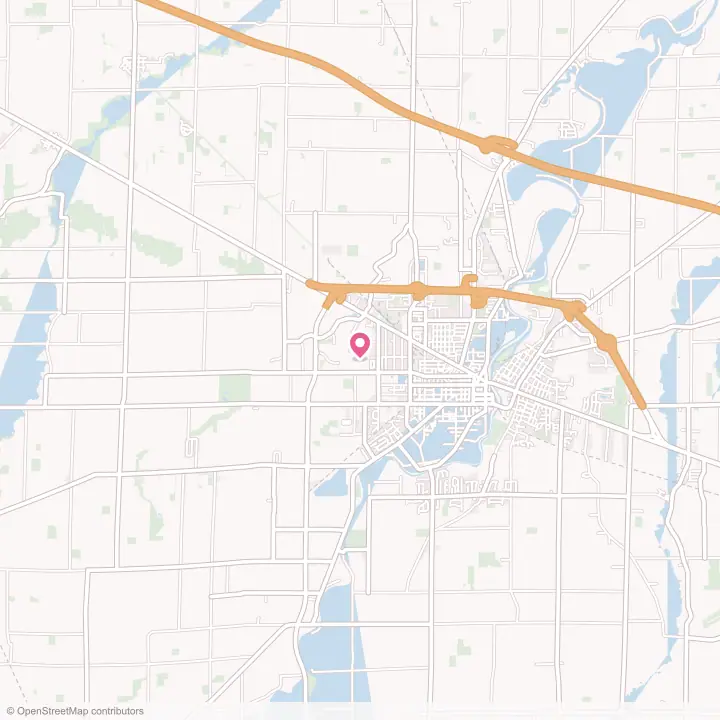 Map of the flower delivery area in Stony Prairie, Ohio