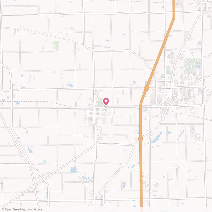 Map of the flower delivery area in Garrett, Indiana