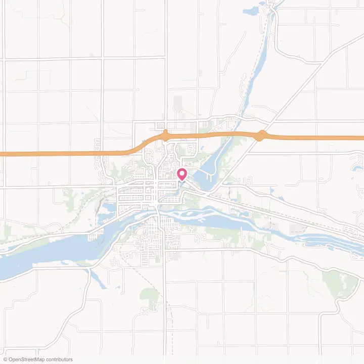 Map of the flower delivery area in Ottawa, Illinois