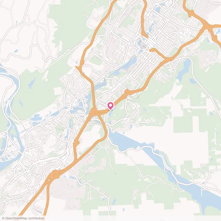 Map of the flower delivery area in Moosic, Pennsylvania