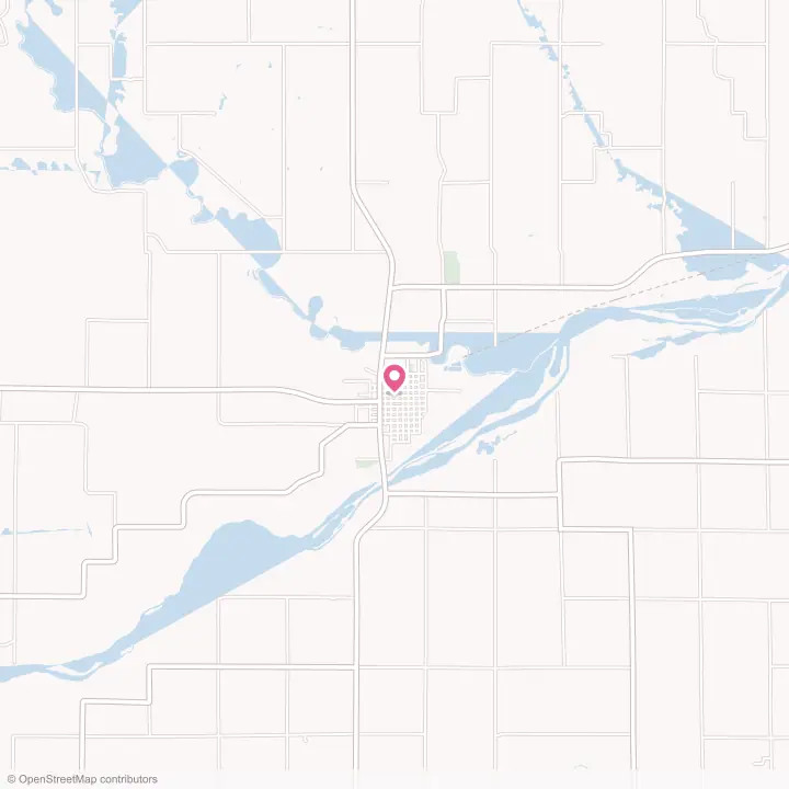 Map of the flower delivery area in Fullerton, Nebraska