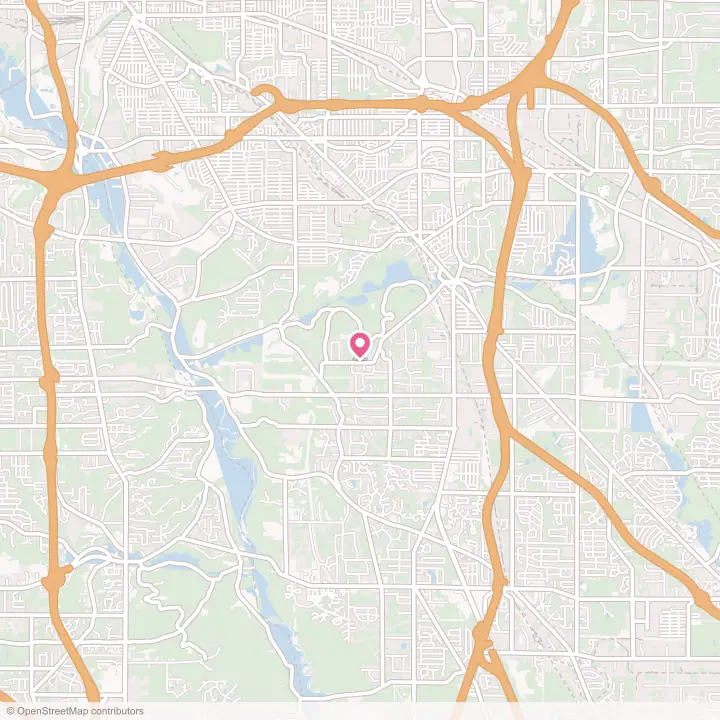 Map of the flower delivery area in Walton Hills, Ohio