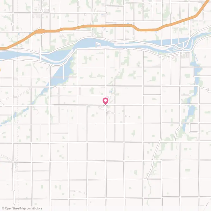 Map of the flower delivery area in McClure, Ohio