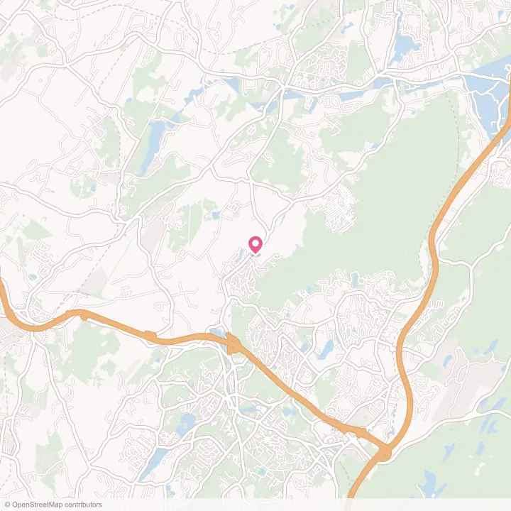 Map of the flower delivery area in South Blooming Grove, New York