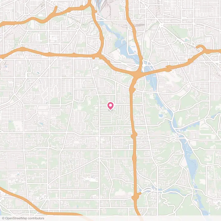 Map of the flower delivery area in Seven Hills, Ohio