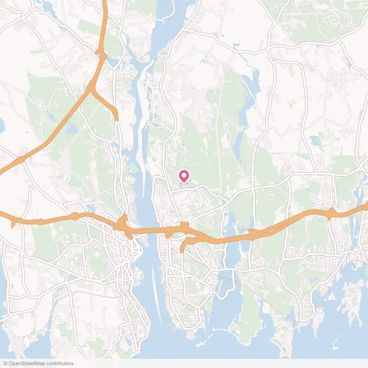 Map of the flower delivery area in Conning Towers Nautilus Park, Connecticut