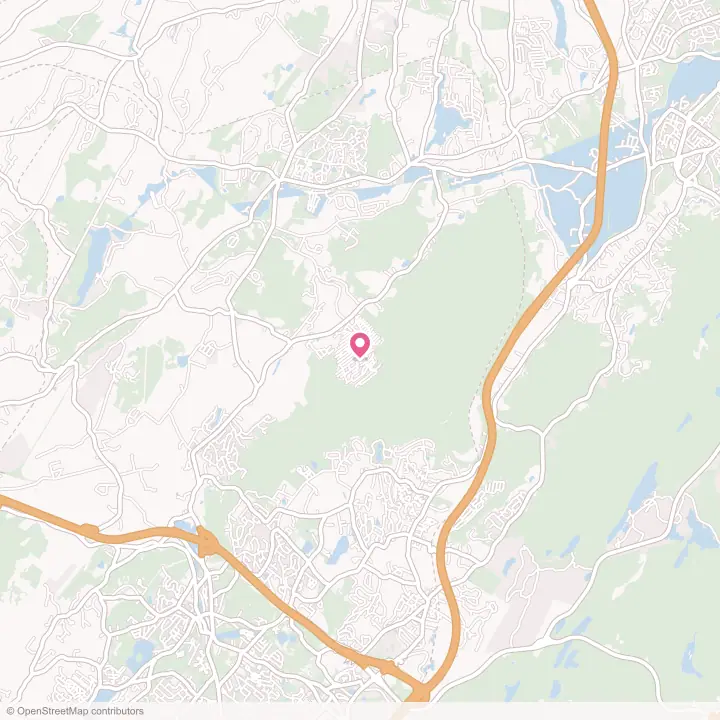 Map of the flower delivery area in Mountain Lodge Park, New York