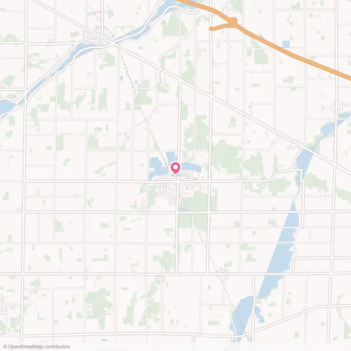 Map of the flower delivery area in Gibsonburg, Ohio