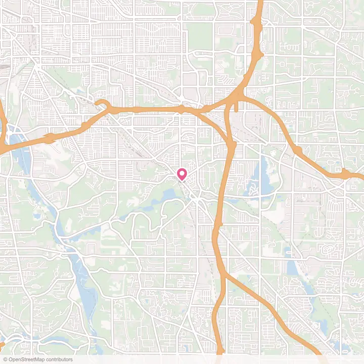 Map of the flower delivery area in Bedford, Ohio
