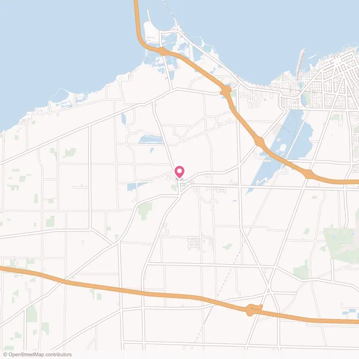 Map of the flower delivery area in Castalia, Ohio