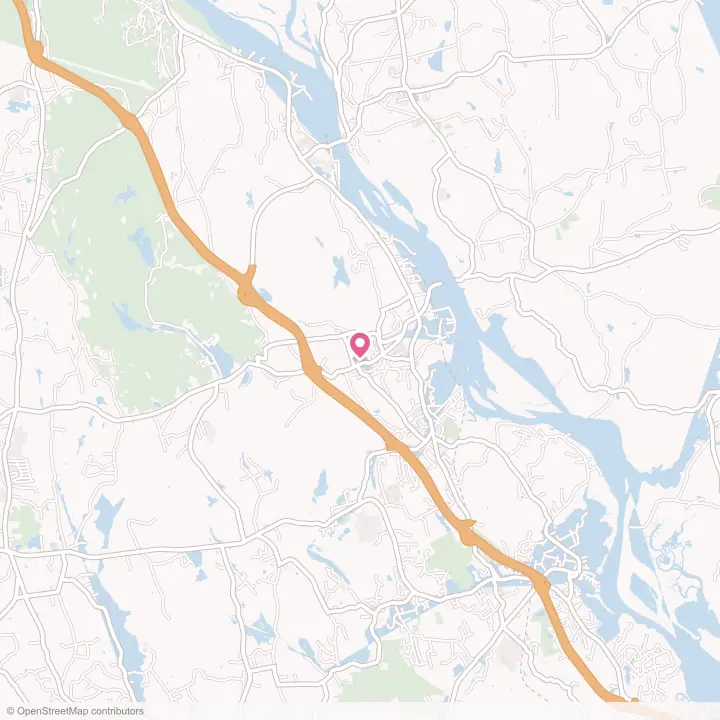 Map of the flower delivery area in Chester Center, Connecticut