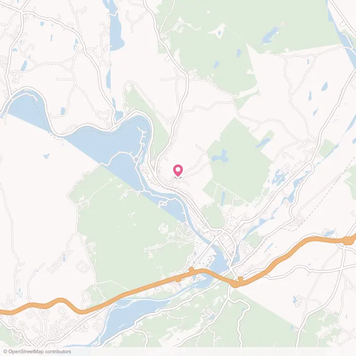 Map of the flower delivery area in Sparrow Bush, New York