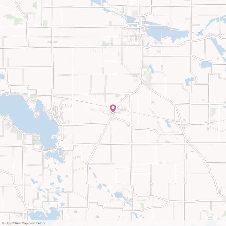 Map of the flower delivery area in Cromwell, Indiana