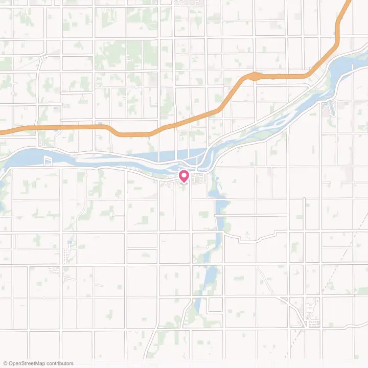 Map of the flower delivery area in Grand Rapids, Ohio