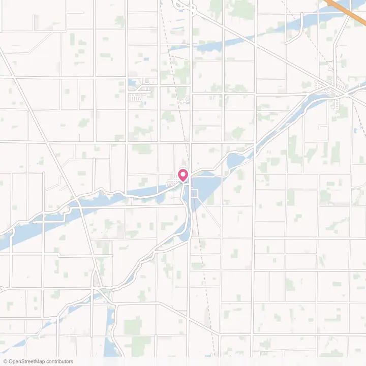 Map of the flower delivery area in Pemberville, Ohio