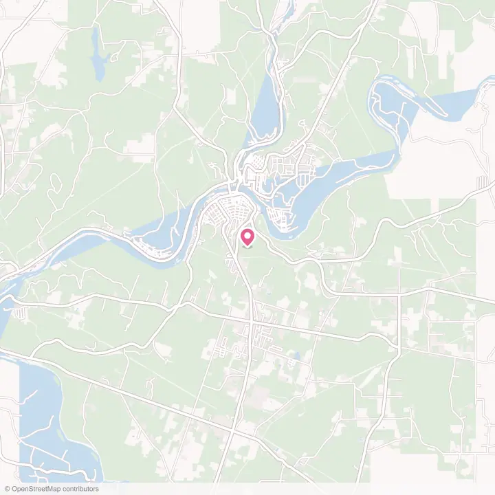 Map of the flower delivery area in Woodland Heights, Pennsylvania