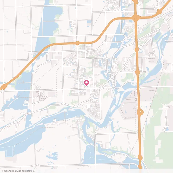 Map of the flower delivery area in Channahon, Illinois