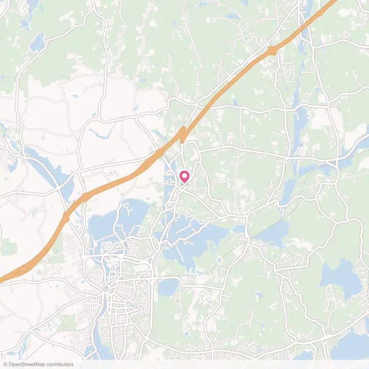 Map of the flower delivery area in Ashaway, Rhode Island