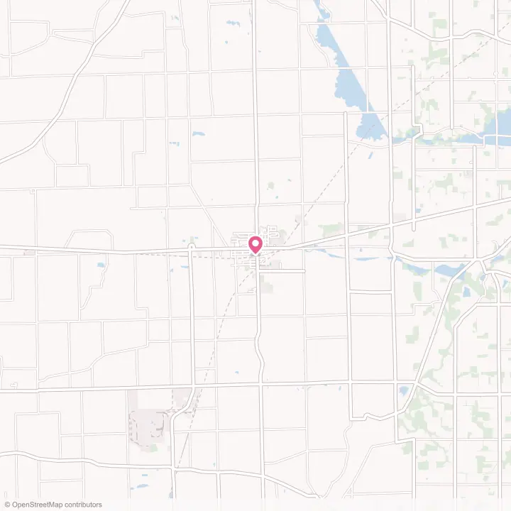 Map of the flower delivery area in Butler, Indiana