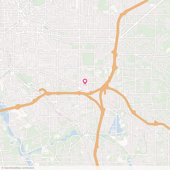 Map of the flower delivery area in North Randall, Ohio