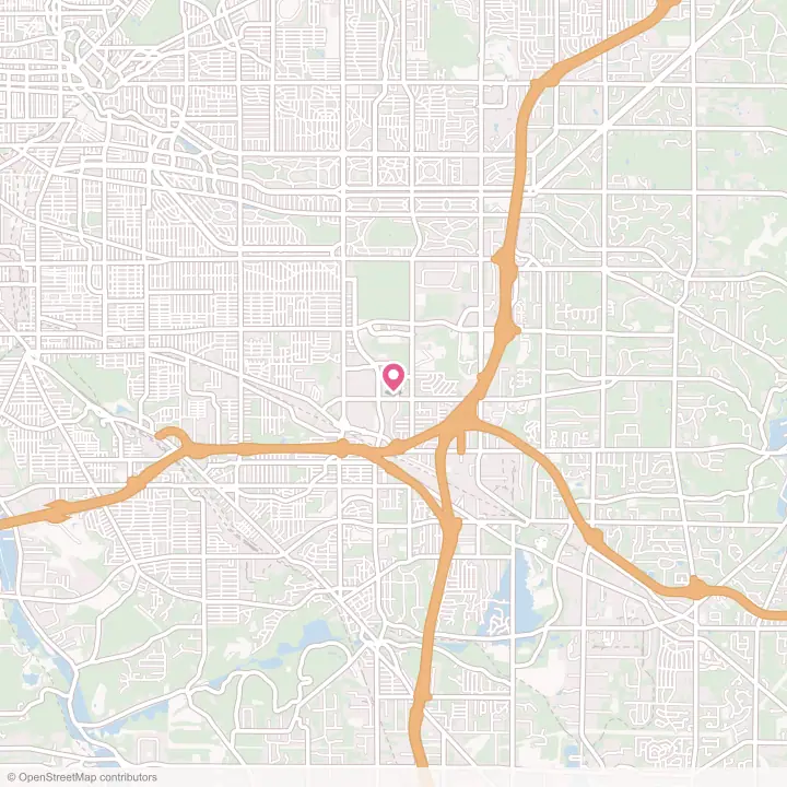 Map of the flower delivery area in Warrensville Heights, Ohio