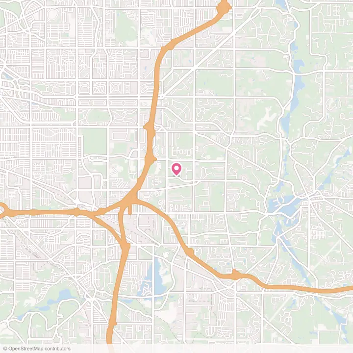 Map of the flower delivery area in Orange, Ohio
