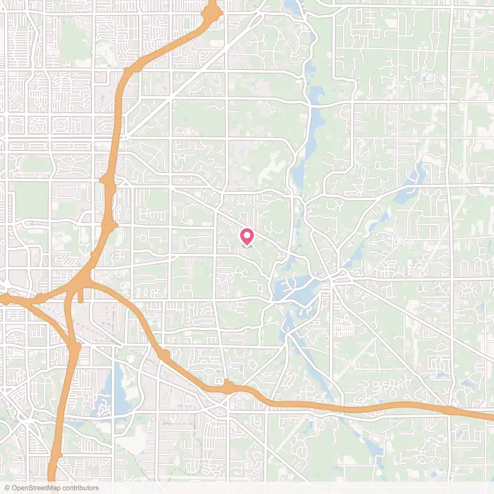 Map of the flower delivery area in Moreland Hills, Ohio