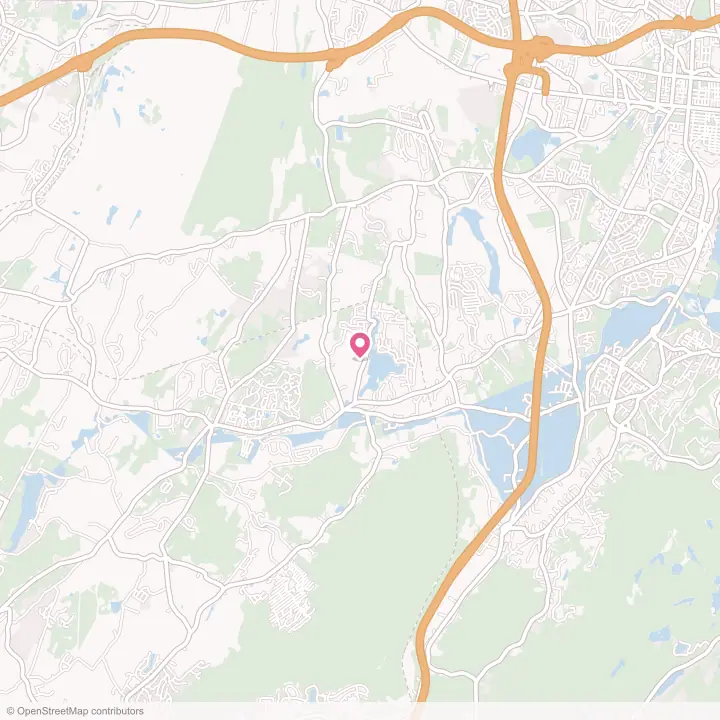 Map of the flower delivery area in Beaver Dam Lake, New York